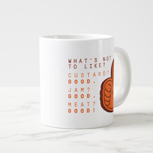 フレンド™ |気に入らないこと ジャンボコーヒーマグカップ (正面右)