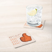 フレンド™ |気に入らないこと スクエアペーパーコースター (インサイチュ)