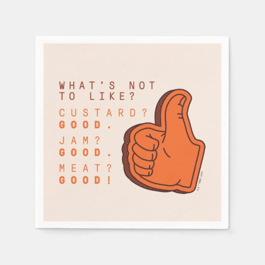 フレンド™ |気に入らないこと スタンダードカクテルナプキン (正面)