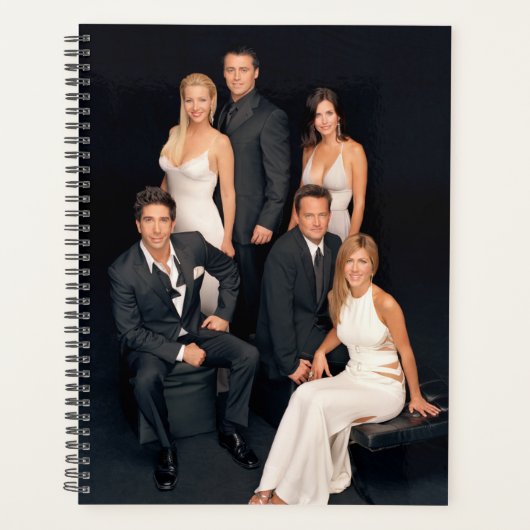 フレンド™ |白黒のグループフォーマル衣服 プランナー手帳 (正面)