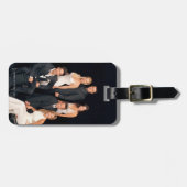 フレンド™ |白黒のグループフォーマル衣服 ラゲッジタグ (正面横)