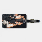 フレンド™ |白黒のグループフォーマル衣服 ラゲッジタグ (裏面横)