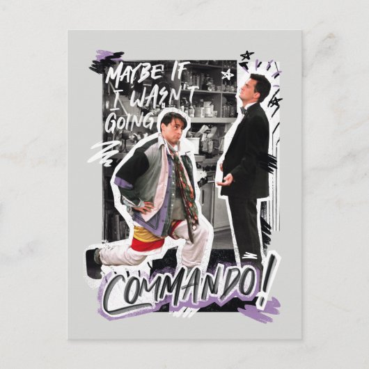 フレンド™ |私もしはコマンド行かなかった！ インビテーションポストカード (正面)