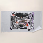 フレンド™ |私もしはコマンド行かなかった！ ビーチタオル (正面)