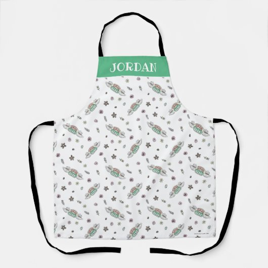 フレンド™ | Central Perkコーヒー水の色パターン エプロン (正面)