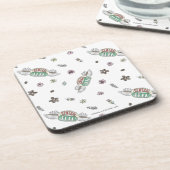 フレンド™ | Central Perkコーヒー水の色パターン コースター (左側)