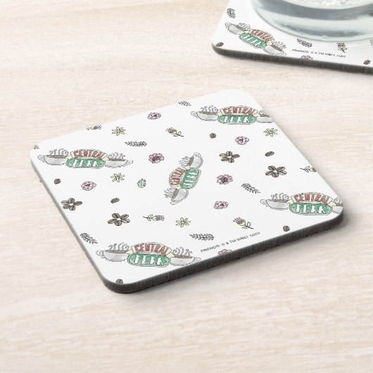 フレンド™ | Central Perkコーヒー水の色パターン コースター (左側)