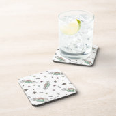 フレンド™ | Central Perkコーヒー水の色パターン コースター (右側)