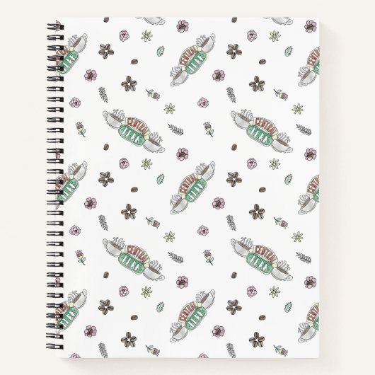 フレンド™ | Central Perkコーヒー水の色パターン ノートブック (正面)