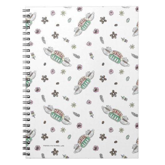 フレンド™ | Central Perkコーヒー水の色パターン ノートブック (正面)