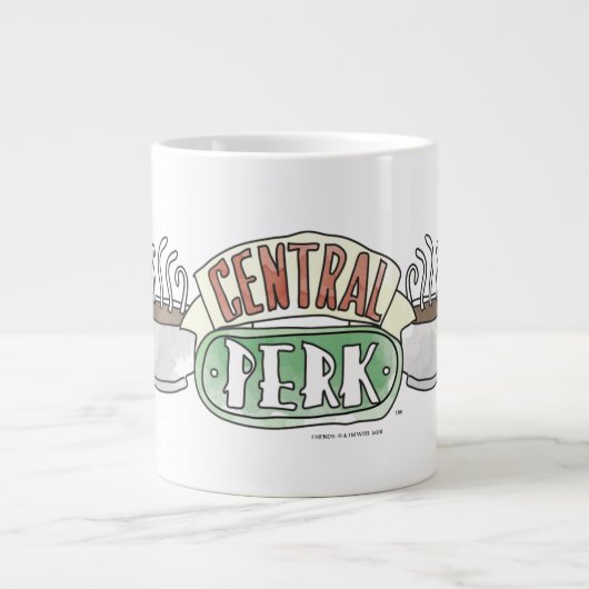 フレンド™ | Central Perk水彩ロゴ ジャンボコーヒーマグカップ (正面)