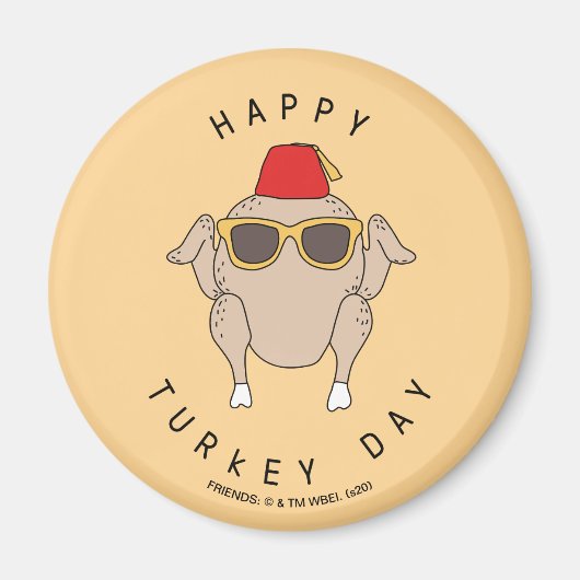 フレンド™ | Happy Turkey Day マグネット (正面)