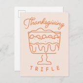 フレンド™ | Thanksgiving Trifile インビテーションポストカード (正面/裏面)