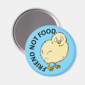 フレンドNotフードビーガン鶏 マグネット (正面/裏面)