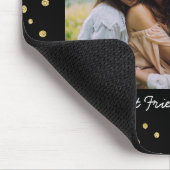 フレンモダン最高のズBFFベスティズフォトブラック金ゴールド  マウスパッド (コーナー)