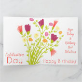 フレン最高のズハッピーバースデーフロアカード サンキューカード (内部)