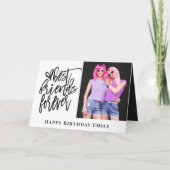 フレン最高のズフォエバーフォトグレーハッピーバースデー カード (正面)