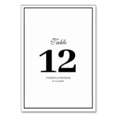 フレーエレガントム結婚のテーブル番号 テーブルナンバー (裏面)