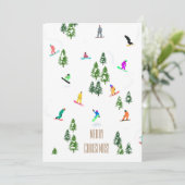 フレーカッコいいライドスノーボーダーズメリークリスマス 招待状 (スタンド正面)