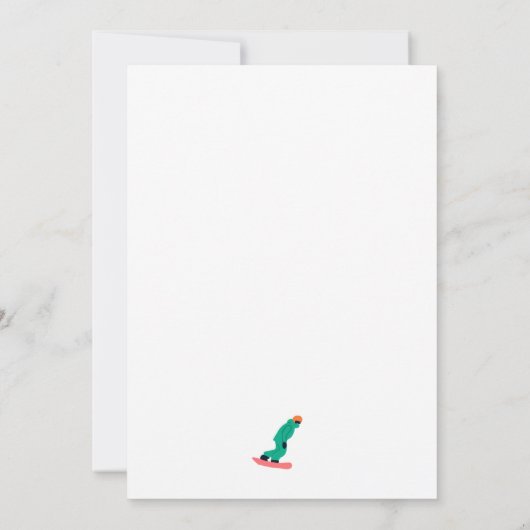 フレーカッコいいリドスノーボーダーハッピーバースデー (裏面)