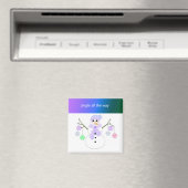 フレーキ雪だるまとスノーフレーク マグネット (インサイチュ (食洗機))