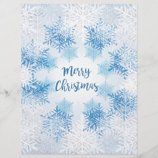 フレーク模様をメリークリスマス (正面)