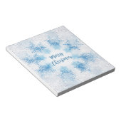 フレーク模様をメリークリスマス ノートパッド (アングル)