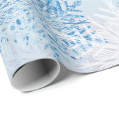 フレーク模様をメリークリスマス ラッピングペーパー (ロールコーナー)