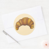 フレーク状ブッテリークロワッサンフランスのペストリーグルメパン ラウンドシール (封筒)