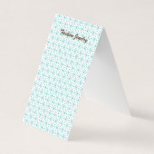 フレーク/スターテント折り曲げDIYパンチイヤリングディスプレイ 名刺 (正面)