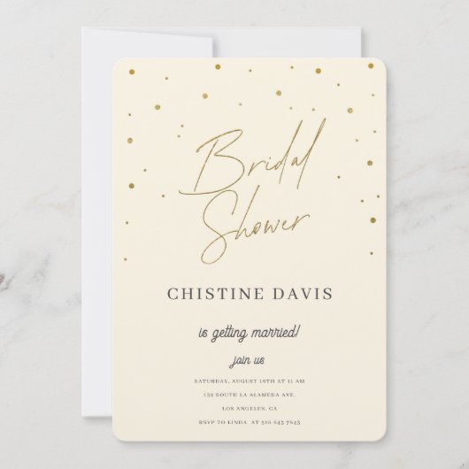 フレーク&フォーエバーブライダルシャワー 招待状 (正面)