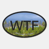 フレーザーへようこそ 楕円形シール (正面)