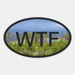 フレーザーへようこそ 楕円形シール