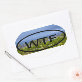 フレーザーへようこそ 楕円形シール