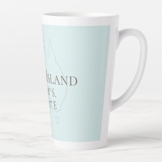 フレーザーアイランドオーストラリア緯度&経度 カフェラテマグ (右)