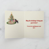 フレーザークレスト/タータンチェック&スコットランドパーソナライズされたクリスマス カード (内部)