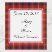 フレーザースコティ結婚ッシュワインラベル ワインラベル (シングルラベル)