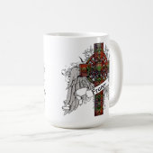 フレーザータータンチェッククロス コーヒーマグカップ (正面右)