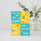 フレーズやる気を起こさせるタイポグラフィ- Collage ポストカード (スタンド正面)