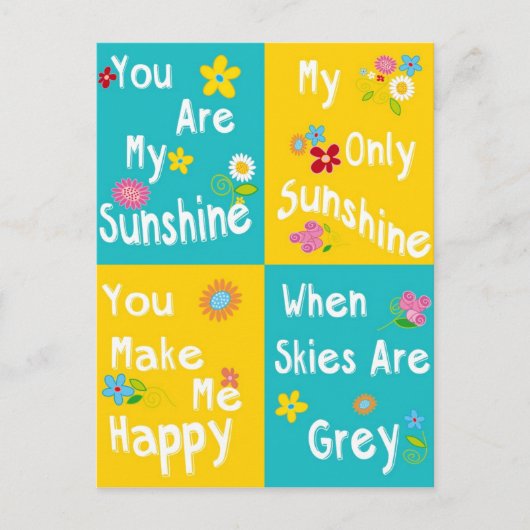 フレーズやる気を起こさせるタイポグラフィ- Collage ポストカード (正面)