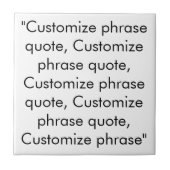 フレーズカスタマイズ引用文エレガント、黒文字 タイル (正面)