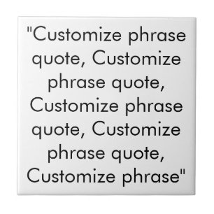 フレーズカスタマイズ引用文エレガント、黒文字 タイル