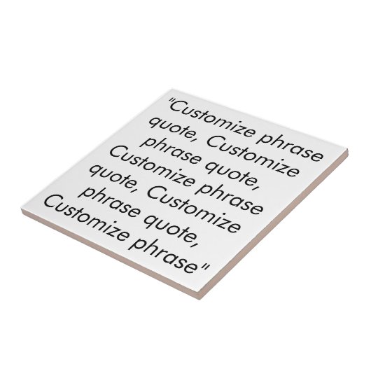 フレーズカスタマイズ引用文エレガント、黒文字 タイル (側面)