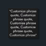 フレーズカスタム引用文白黒エレガント キャンバスプリント<br><div class="desc">フレーズカスタム引用文白黒エレガントCanvas Printカスタマイズ、名前、フレーズ、または文字でパーソナライズ</div>