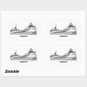 フレーター・サギノー 楕円形シール (シート)