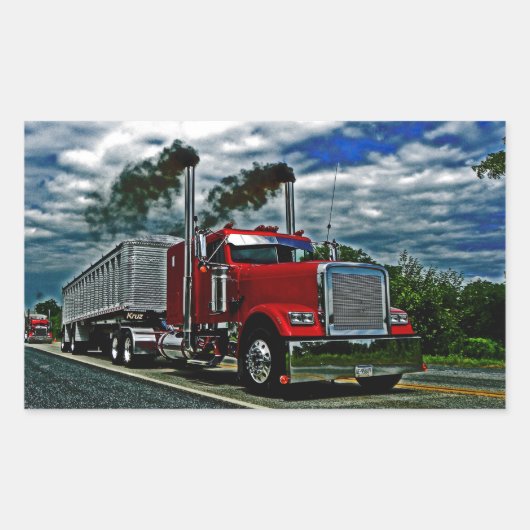 フレートライナーローリンステッカー 長方形シール (正面)