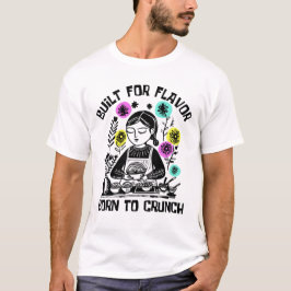 フレーバーに特化して作られ、カリカリに生まれた Tシャツ