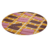 フレーバーウエハのシームレスな背景 カッティングボード (角)