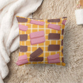 フレーバーウエハのシームレスな背景 クッション (ブランケット)