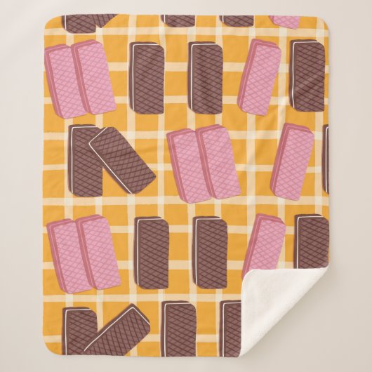 フレーバーウエハのシームレスな背景 シェルパブランケット (正面)